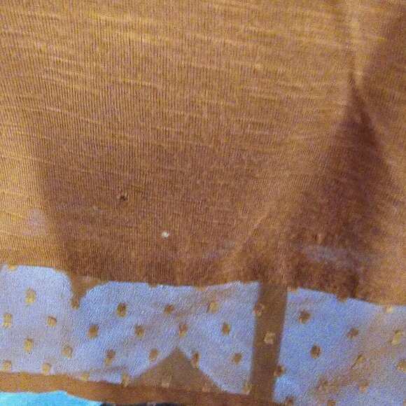 Lucky Brand Slouchy Semi Sheer T-shirt Orange - Picture 4 of 10